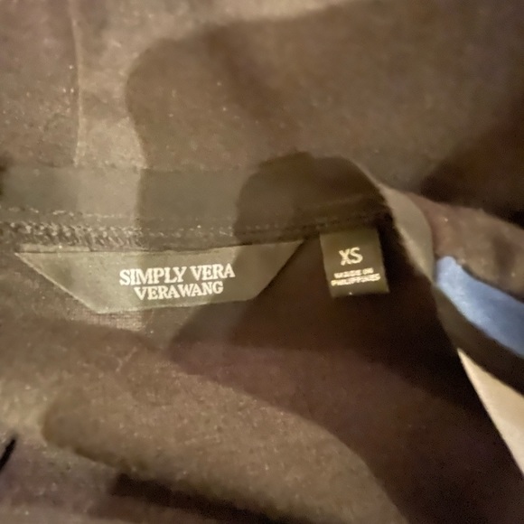 SIMPLY VERA Vera Wang Front Panel Floral Print Dress XS FREE SHIP - Picture 2 of 5